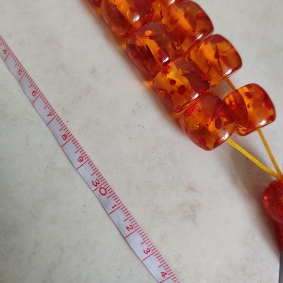 Vintage Gigantic Tasbih Lucite Faux Amber Islamic Prayer Beads - Picture 7 of 14